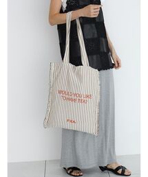 FIKA.（フィーカ）の「Striped gather tote bag（トートバッグ）」