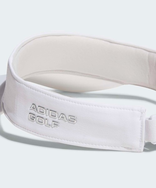 adidas(アディダス)の「撥水 メタルロゴ バイザー【adidas Golf/アディダスゴルフ】(サンバイザー・メンズ・ホワイト・X-LARGE/LARGE/MEDIUM)」の4枚目の写真