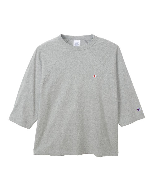 Champion（チャンピオン）の「【Champion/チャンピオン】メンズ ベーシック 3/4ラグランスリーブTシャツ（Tシャツ/カットソー・メンズ・ブラック/ホワイト/ホワイト×ブラック/グレー/ホワイト系その他2・X-LARGE/LARGE/MEDIUM）」の5枚目の写真