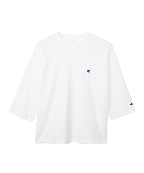 Champion（チャンピオン）の「【Champion/チャンピオン】メンズ ベーシック 3/4ラグランスリーブTシャツ（Tシャツ/カットソー・メンズ・ブラック/ホワイト/ホワイト×ブラック/グレー/ホワイト系その他2・X-LARGE/LARGE/MEDIUM）」の2枚目の写真