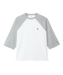 【Champion/チャンピオン】メンズ ベーシック 3/4ラグランスリーブTシャツ