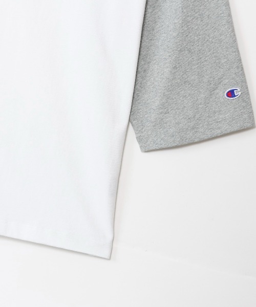 Champion（チャンピオン）の「【Champion/チャンピオン】メンズ ベーシック 3/4ラグランスリーブTシャツ（Tシャツ/カットソー・メンズ・ブラック/ホワイト/ホワイト×ブラック/グレー/ホワイト系その他2・X-LARGE/LARGE/MEDIUM）」の21枚目の写真
