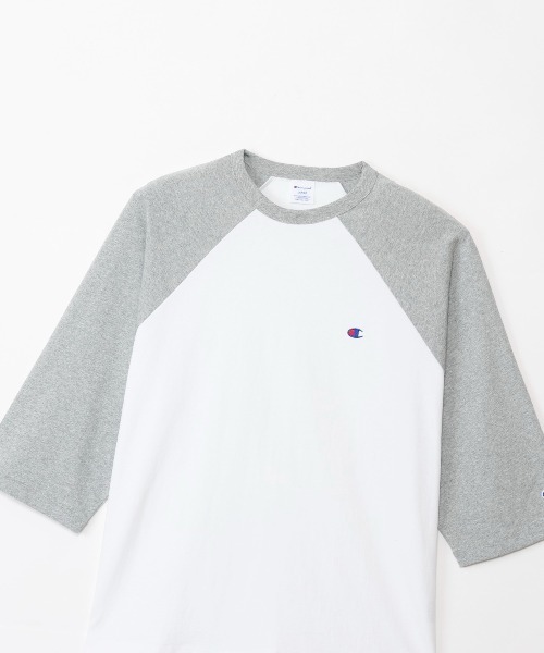 Champion（チャンピオン）の「【Champion/チャンピオン】メンズ ベーシック 3/4ラグランスリーブTシャツ（Tシャツ/カットソー・メンズ・ブラック/ホワイト/ホワイト×ブラック/グレー/ホワイト系その他2・X-LARGE/LARGE/MEDIUM）」の22枚目の写真