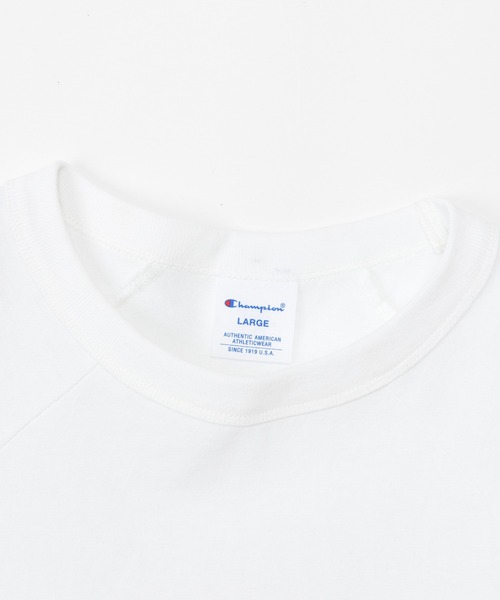 Champion（チャンピオン）の「【Champion/チャンピオン】メンズ ベーシック 3/4ラグランスリーブTシャツ（Tシャツ/カットソー・メンズ・ブラック/ホワイト/ホワイト×ブラック/グレー/ホワイト系その他2・X-LARGE/LARGE/MEDIUM）」の8枚目の写真