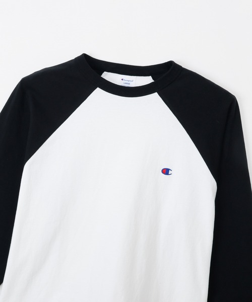Champion（チャンピオン）の「【Champion/チャンピオン】メンズ ベーシック 3/4ラグランスリーブTシャツ（Tシャツ/カットソー・メンズ・ブラック/ホワイト/ホワイト×ブラック/グレー/ホワイト系その他2・X-LARGE/LARGE/MEDIUM）」の18枚目の写真