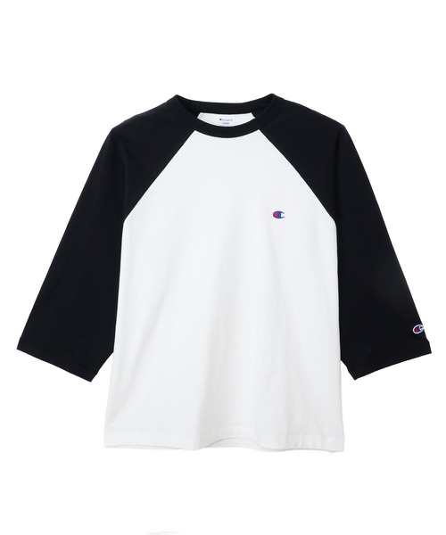 Champion（チャンピオン）の「【Champion/チャンピオン】メンズ ベーシック 3/4ラグランスリーブTシャツ（Tシャツ/カットソー・メンズ・ブラック/ホワイト/ホワイト×ブラック/グレー/ホワイト系その他2・X-LARGE/LARGE/MEDIUM）」の16枚目の写真