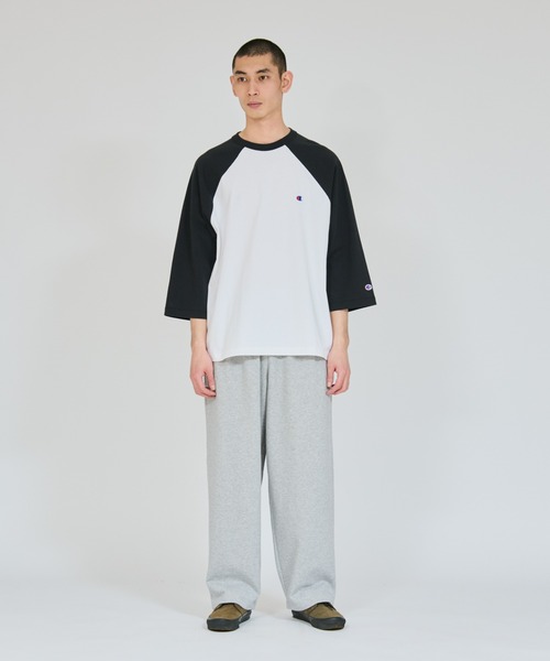 Champion（チャンピオン）の「【Champion/チャンピオン】メンズ ベーシック 3/4ラグランスリーブTシャツ（Tシャツ/カットソー・メンズ・ブラック/ホワイト/ホワイト×ブラック/グレー/ホワイト系その他2・X-LARGE/LARGE/MEDIUM）」の13枚目の写真