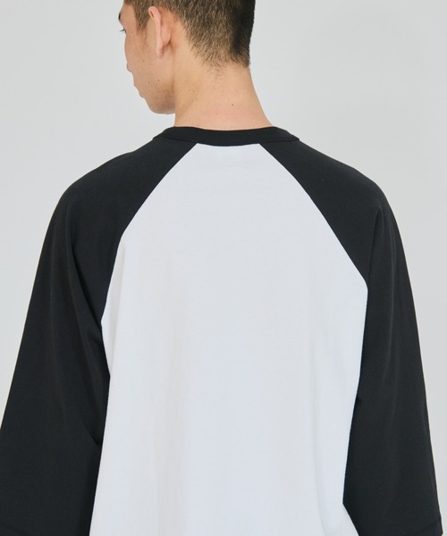 Champion（チャンピオン）の「【Champion/チャンピオン】メンズ ベーシック 3/4ラグランスリーブTシャツ（Tシャツ/カットソー・メンズ・ブラック/ホワイト/ホワイト×ブラック/グレー/ホワイト系その他2・X-LARGE/LARGE/MEDIUM）」の10枚目の写真