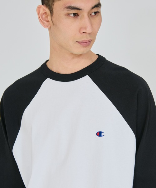 Champion（チャンピオン）の「【Champion/チャンピオン】メンズ ベーシック 3/4ラグランスリーブTシャツ（Tシャツ/カットソー・メンズ・ブラック/ホワイト/ホワイト×ブラック/グレー/ホワイト系その他2・X-LARGE/LARGE/MEDIUM）」の11枚目の写真