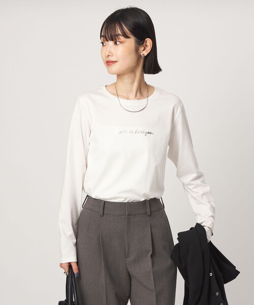 green label relaxing(グリーンレーベルリラクシング)の「ロゴ ロングスリーブ カットソー(Tシャツ/カットソー・レディース・その他1/その他2/その他3・FREE)」の2枚目の写真