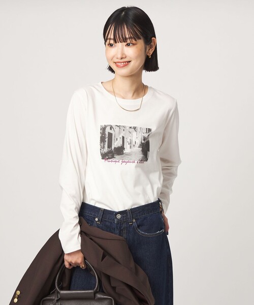 green label relaxing(グリーンレーベルリラクシング)の「ロゴ ロングスリーブ カットソー(Tシャツ/カットソー・レディース・その他1/その他2/その他3・FREE)」の3枚目の写真