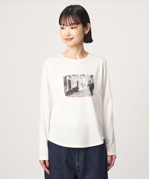 green label relaxing(グリーンレーベルリラクシング)の「ロゴ ロングスリーブ カットソー(Tシャツ/カットソー・レディース・その他1/その他2/その他3・FREE)」の4枚目の写真