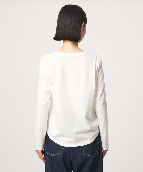 green label relaxing(グリーンレーベルリラクシング)の「ロゴ ロングスリーブ カットソー(Tシャツ/カットソー・レディース・その他1/その他2/その他3・FREE)」の6枚目の写真