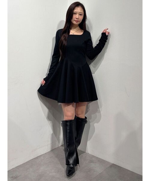 MERCURYDUO（マーキュリーデュオ）の「ポンチアシメフレアミニワンピース（ワンピース・レディース・アイボリー/レッド/ブラック・FREE）」の9枚目の写真