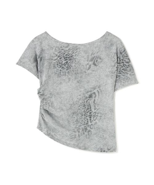 L.H.P(エルエイチピー)の「MMAVYTH/メヴィス/LEOPARD OFF-SHOULDER TOPS(Tシャツ/カットソー・レディース・アイボリー/ブラック・F)」の21枚目の写真