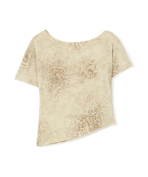 L.H.P(エルエイチピー)の「MMAVYTH/メヴィス/LEOPARD OFF-SHOULDER TOPS(Tシャツ/カットソー・レディース・アイボリー/ブラック・F)」の15枚目の写真