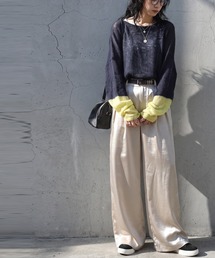 コーデセット ニット スカート パンツ 選べる上下セット