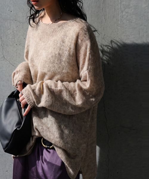 antiqua(アンティカ)の「コーデセット ニット スカート パンツ 選べる上下セット(ニット/セーター・レディース・ブラック系その他3/グレー系その他2/グレー系その他/オレンジ系/ブラック系その他/グレー系その他3/ブラック系その他2/ネイビー系1/ネイビー系/ベージュ/ブラック/ベージュ系その他/オレンジ/ダークグレー・MEDIUM/LARGE)」の22枚目の写真