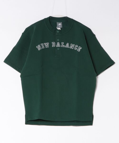 NEW BALANCE(ニューバランス)の「New Balance ニューバランス M O.HシグネチャーヘンリーネックT ショートスリーブ MT62V56ZNOG NOG(Tシャツ/カットソー・メンズ・ブラック・XX-LARGE/X-LARGE/LARGE/MEDIUM)」の1枚目の写真