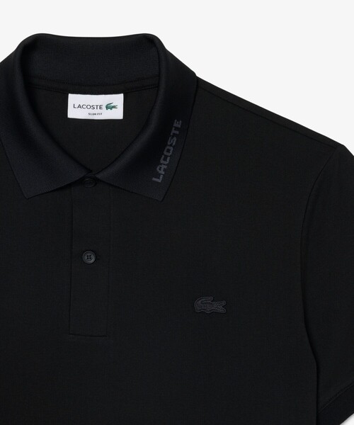 LACOSTE（ラコステ）の「ネームジャカードカラーポロシャツ（ポロシャツ・メンズ・ライトブルー/ホワイト/ブラック・2/3/4/5）」の8枚目の写真