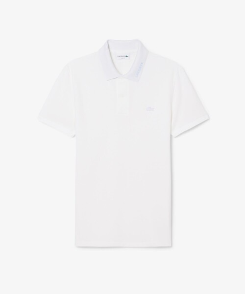 LACOSTE（ラコステ）の「ネームジャカードカラーポロシャツ（ポロシャツ・メンズ・ライトブルー/ホワイト/ブラック・2/3/4/5）」の14枚目の写真