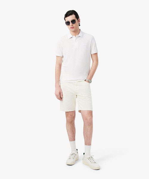 LACOSTE（ラコステ）の「ネームジャカードカラーポロシャツ（ポロシャツ・メンズ・ライトブルー/ホワイト/ブラック・2/3/4/5）」の17枚目の写真