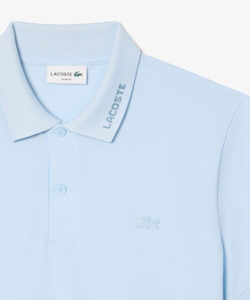 LACOSTE（ラコステ）の「ネームジャカードカラーポロシャツ（ポロシャツ・メンズ・ライトブルー/ホワイト/ブラック・2/3/4/5）」の18枚目の写真