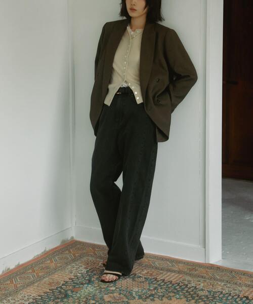 URBAN RESEARCH DOORS(アーバンリサーチドアーズ)の「High-Rise Line Denim(デニムパンツ・レディース・ブラック/ライトインディゴブルー・MEDIUM/SMALL)」の1枚目の写真