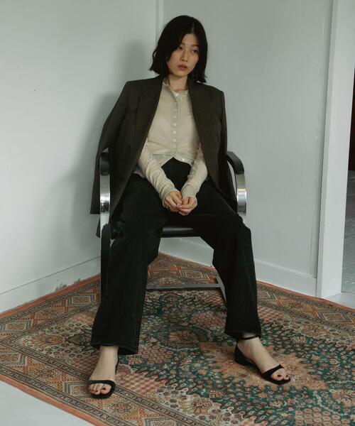URBAN RESEARCH DOORS(アーバンリサーチドアーズ)の「High-Rise Line Denim(デニムパンツ・レディース・ブラック/ライトインディゴブルー・MEDIUM/SMALL)」の3枚目の写真