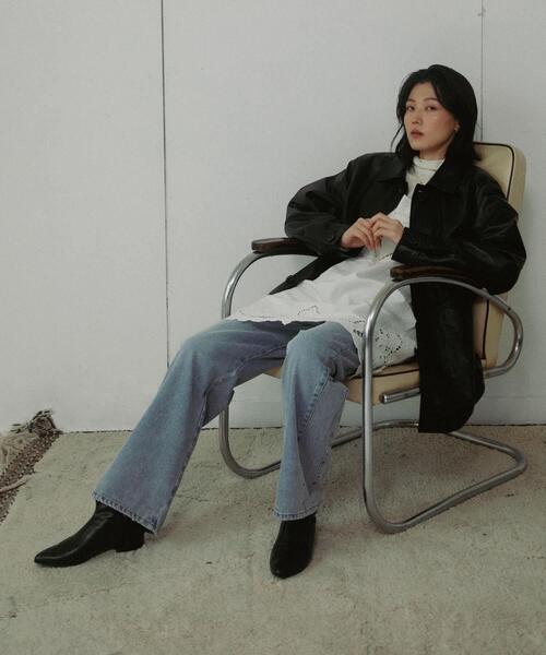 URBAN RESEARCH DOORS(アーバンリサーチドアーズ)の「High-Rise Line Denim(デニムパンツ・レディース・ブラック/ライトインディゴブルー・MEDIUM/SMALL)」の12枚目の写真