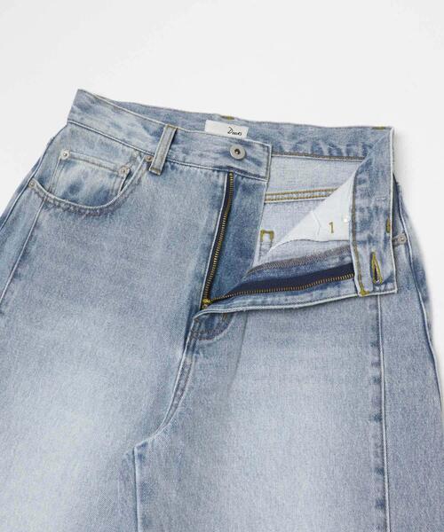 URBAN RESEARCH DOORS(アーバンリサーチドアーズ)の「High-Rise Line Denim(デニムパンツ・レディース・ブラック/ライトインディゴブルー・MEDIUM/SMALL)」の16枚目の写真
