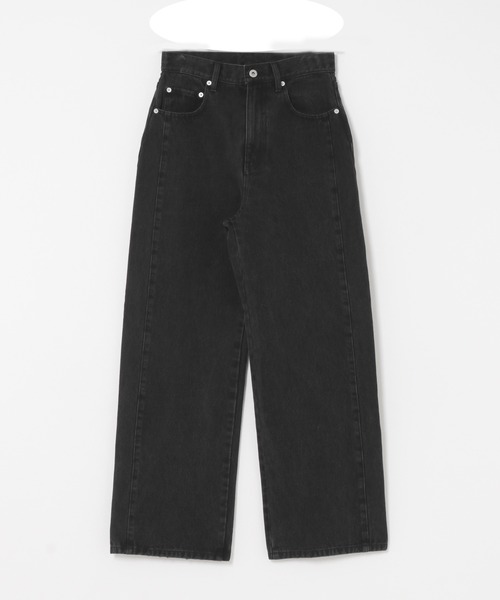 URBAN RESEARCH DOORS(アーバンリサーチドアーズ)の「High-Rise Line Denim(デニムパンツ・レディース・ブラック/ライトインディゴブルー・MEDIUM/SMALL)」の9枚目の写真