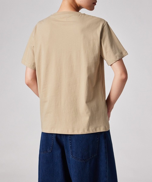 Paul Smith(ポールスミス)の「ウィメンズ "Safty pins" 半袖Tシャツ / 265229 232V(Tシャツ/カットソー・レディース・グレイッシュブルー/ライトベージュ・MEDIUM)」の9枚目の写真