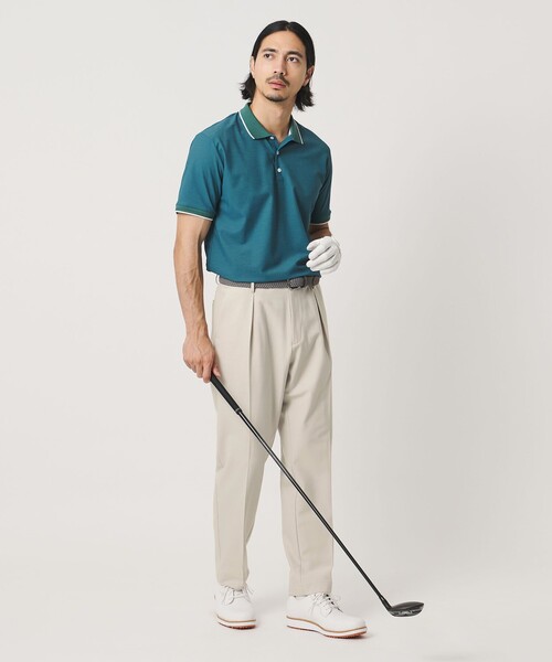 UNITED ARROWS GOLF(ユナイテッドアローズゴルフ)の「メンズ ブラッシュド 1プリーツ スラックス ストレッチ(スラックス・メンズ・グレー系/オフホワイト・XL/L/M)」の4枚目の写真