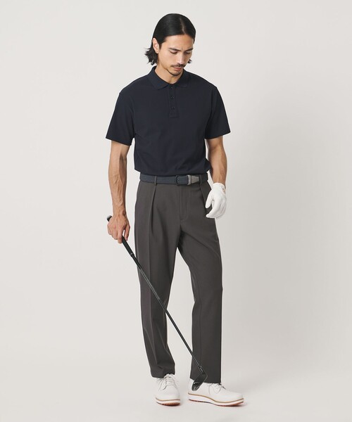UNITED ARROWS GOLF(ユナイテッドアローズゴルフ)の「メンズ ブラッシュド 1プリーツ スラックス ストレッチ(スラックス・メンズ・グレー系/オフホワイト・XL/L/M)」の9枚目の写真