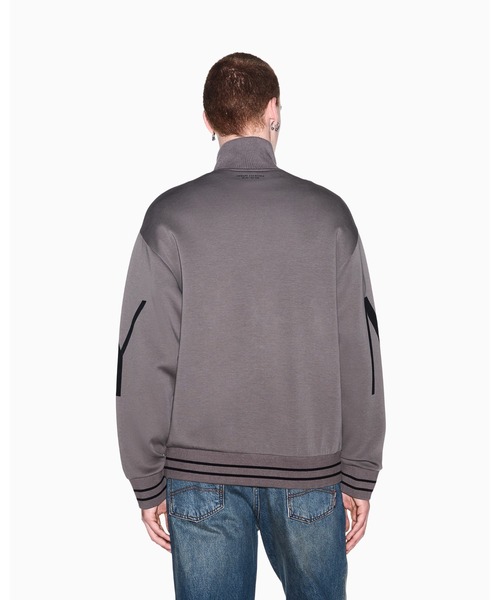 ARMANI EXCHANGE(アルマーニエクスチェンジ)の「【A|X アルマーニ エクスチェンジ】ボールドロゴ ジップアップスウェットシャツ(スウェット・メンズ・ブラック/グレイッシュベージュ・LARGE/MEDIUM/SMALL/X-LARGE/X-SMALL)」の4枚目の写真