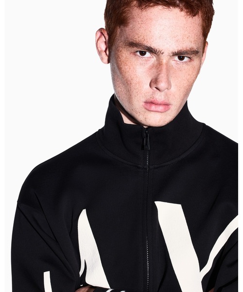 ARMANI EXCHANGE(アルマーニエクスチェンジ)の「【A|X アルマーニ エクスチェンジ】ボールドロゴ ジップアップスウェットシャツ(スウェット・メンズ・ブラック/グレイッシュベージュ・LARGE/MEDIUM/SMALL/X-LARGE/X-SMALL)」の12枚目の写真