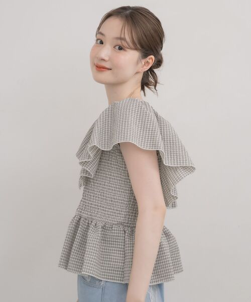 RETRO GIRL(レトロガール)の「肩フリルノースリブラウス(シャツ/ブラウス・レディース・ブラウン系その他2/ホワイト系その他/ブラック系その他2・FREE)」の17枚目の写真