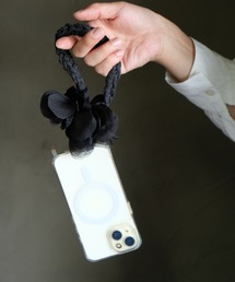 m.soeur（エムスール）の「木蓮とリネンのスマホストラップ（スマホグッズ）」