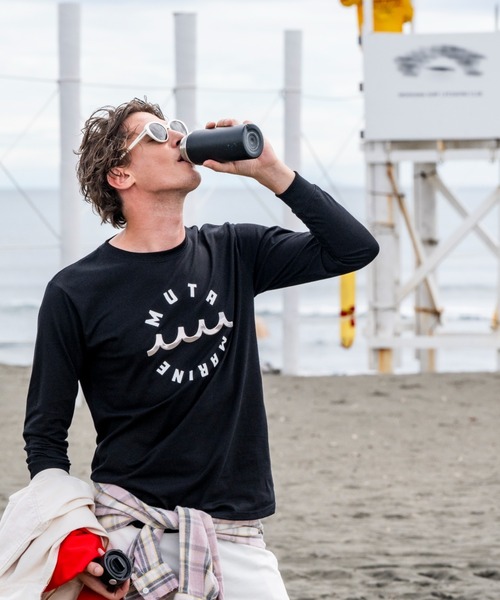 muta marine(ムータ・マリン)の「muta MARINE/ムータ マリン/別注Circle MM Metal Wave LS(Tシャツ/カットソー・メンズ・ブラック/ホワイト・LARGE/X-LARGE/MEDIUM)」の7枚目の写真
