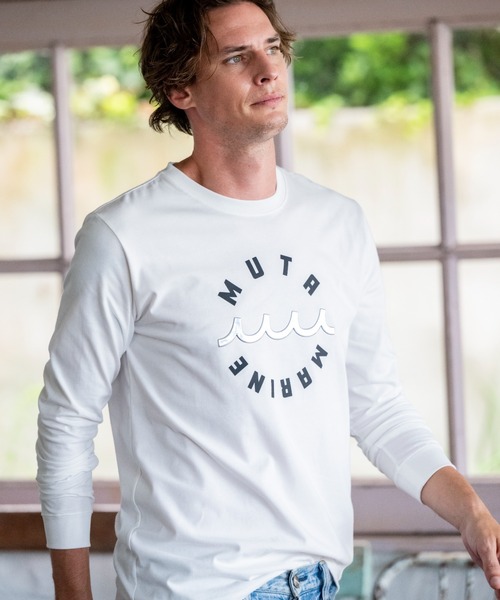 muta marine(ムータ・マリン)の「muta MARINE/ムータ マリン/別注Circle MM Metal Wave LS(Tシャツ/カットソー・メンズ・ブラック/ホワイト・LARGE/X-LARGE/MEDIUM)」の15枚目の写真