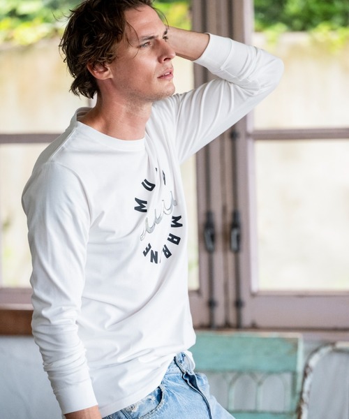 muta marine(ムータ・マリン)の「muta MARINE/ムータ マリン/別注Circle MM Metal Wave LS(Tシャツ/カットソー・メンズ・ブラック/ホワイト・LARGE/X-LARGE/MEDIUM)」の16枚目の写真