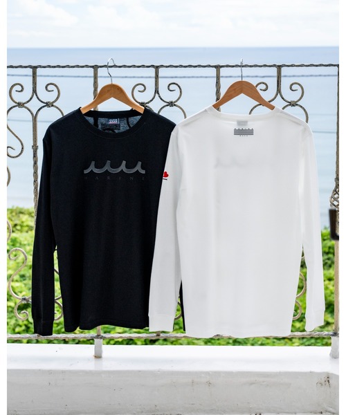 muta marine(ムータ・マリン)の「muta MARINE/ムータ マリン/別注Circle MM Metal Wave LS(Tシャツ/カットソー・メンズ・ブラック/ホワイト・LARGE/X-LARGE/MEDIUM)」の18枚目の写真