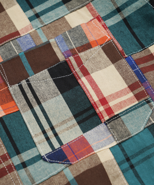 FRIZMWORKS(フリズムワークス)の「MADRAS PATCHWORK RELAXED SHIRT _ BEIGE(シャツ/ブラウス・メンズ・その他・SMALL/MEDIUM/LARGE/X-LARGE)」の4枚目の写真