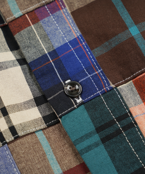 FRIZMWORKS(フリズムワークス)の「MADRAS PATCHWORK RELAXED SHIRT _ BEIGE(シャツ/ブラウス・メンズ・その他・SMALL/MEDIUM/LARGE/X-LARGE)」の5枚目の写真