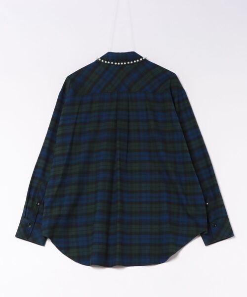 R-ISM(リズム)の「【洗える】パールカラーチェックシャツ(シャツ/ブラウス・レディース・グリーン・4)」の5枚目の写真