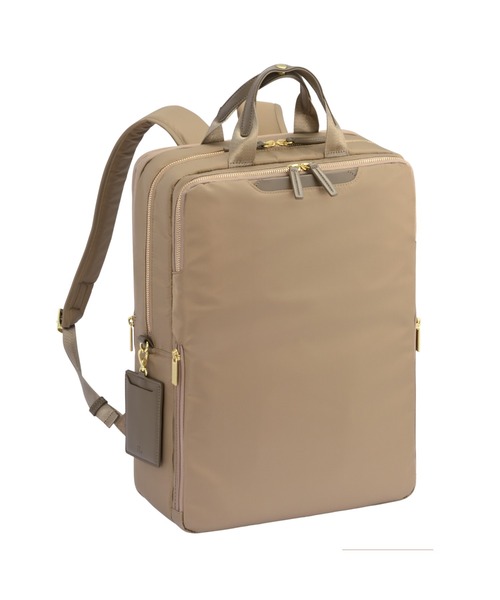 ACE GENE(エースジーン)の「【ace. GENE/エースジーン】 フィッテム ビジネスリュック 22L(25L)(バックパック/リュック・レディース・チャコール/ブラック系その他/ブラック/ベージュ・FREE)」の4枚目の写真