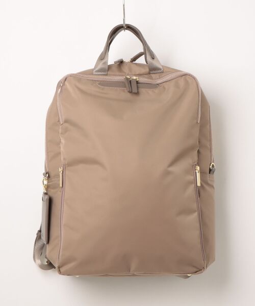 ACE GENE(エースジーン)の「【ace. GENE/エースジーン】 フィッテム ビジネスリュック 22L(25L)(バックパック/リュック・レディース・チャコール/ブラック系その他/ブラック/ベージュ・FREE)」の21枚目の写真