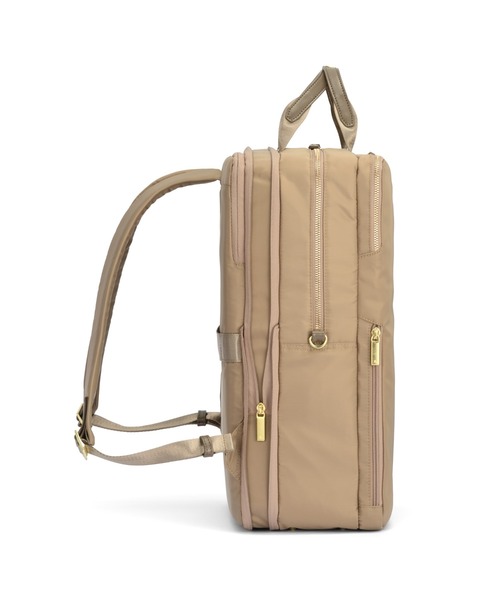 ACE GENE(エースジーン)の「【ace. GENE/エースジーン】 フィッテム ビジネスリュック 22L(25L)(バックパック/リュック・レディース・チャコール/ブラック系その他/ブラック/ベージュ・FREE)」の8枚目の写真
