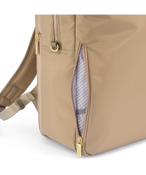 ACE GENE(エースジーン)の「【ace. GENE/エースジーン】 フィッテム ビジネスリュック 22L(25L)(バックパック/リュック・レディース・チャコール/ブラック系その他/ブラック/ベージュ・FREE)」の14枚目の写真